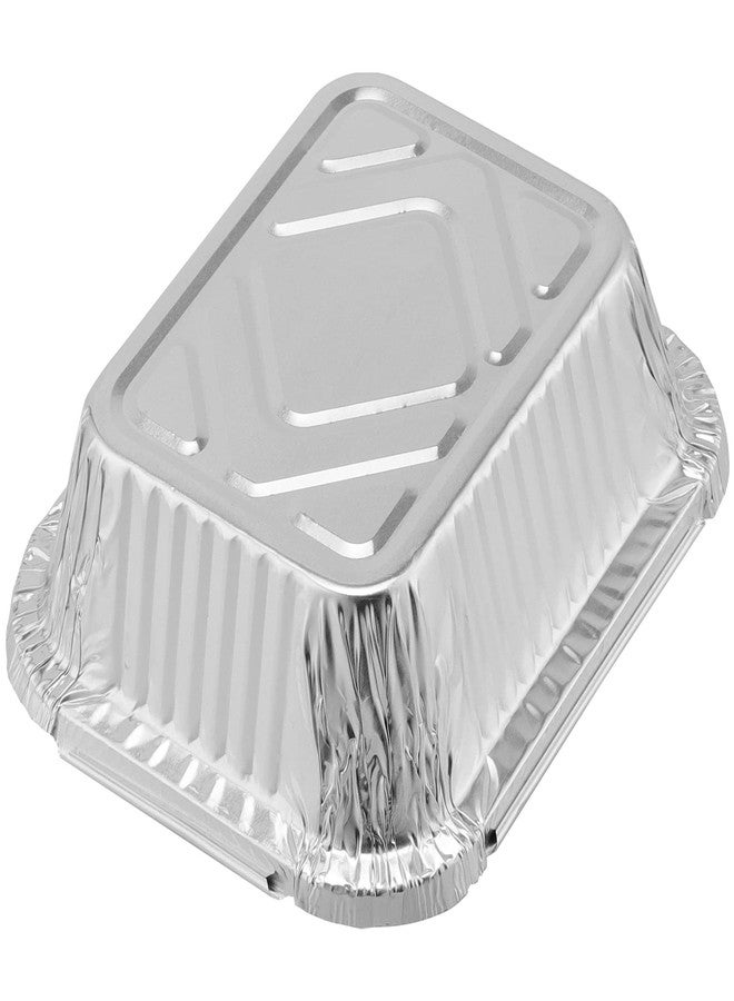 SHEUTSAN 125 Pack 12oz Aluminium Foil Baking Trays with Lids, 5.7 x 4.8 x 1.8 Inch Foil Take Out Pans, 14.5x12.5x4.5cm Disposable Foil Food Containers for Roasting, Baking, Cooking - Image 4