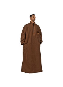 Fur Coat, Winter Dress, Brown, Size XXL