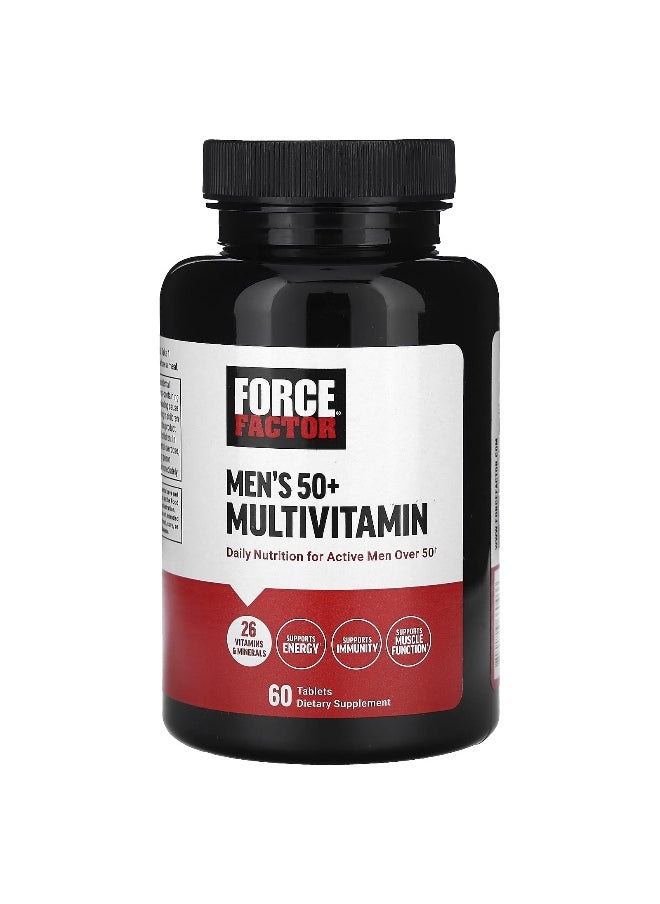 Force Factor Force Factor, Men's 50+ Multivitamin, 60 Tablets  - Image 1