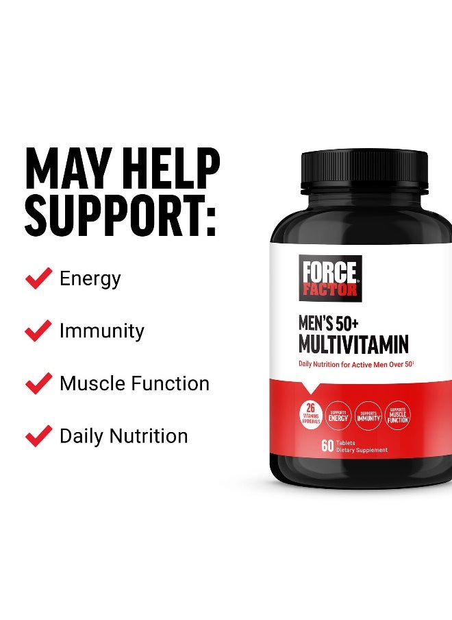 Force Factor Force Factor, Men's 50+ Multivitamin, 60 Tablets  - Image 4