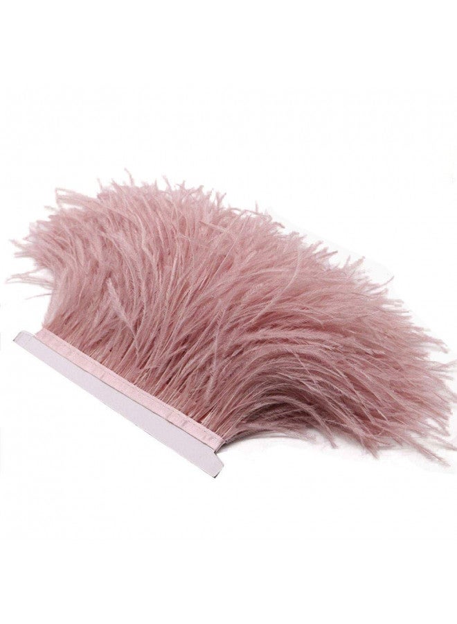 YEQIN YEQIN 2 Yards Natural & Soft Ostrich Feathers Fringe Trims Ribbon - Used for Dress, Sewing Decoration, Craft Clothing, Boots, Wedding Decoration, DIY, Etc (mistyrose) - Image 2