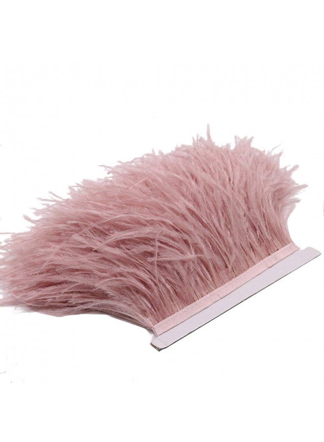 YEQIN YEQIN 2 Yards Natural & Soft Ostrich Feathers Fringe Trims Ribbon - Used for Dress, Sewing Decoration, Craft Clothing, Boots, Wedding Decoration, DIY, Etc (mistyrose) - Image 3