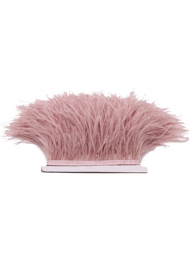 YEQIN YEQIN 2 Yards Natural & Soft Ostrich Feathers Fringe Trims Ribbon - Used for Dress, Sewing Decoration, Craft Clothing, Boots, Wedding Decoration, DIY, Etc (mistyrose) - Image 5