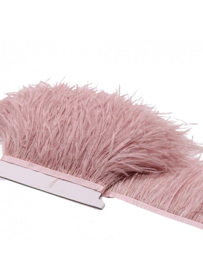 YEQIN YEQIN 2 Yards Natural & Soft Ostrich Feathers Fringe Trims Ribbon - Used for Dress, Sewing Decoration, Craft Clothing, Boots, Wedding Decoration, DIY, Etc (mistyrose) - Image 4