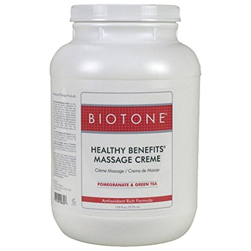 Biotone Healthy Benefit Massage Creme Pomegranate Green Tea 128 Ounce