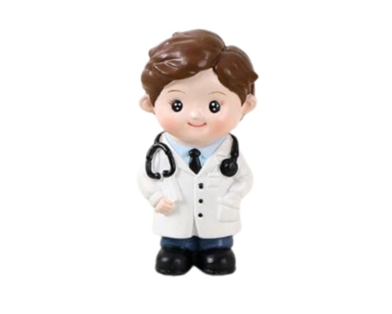YOURKARTS.COM Yourkarts Small PVC Doctors Figures with Stethoscope for Office Desk, Car Dashboard & Home Décor | Realistic Male Doctor Miniature Model | Medical Theme Decoration | car Accessories 2025 - Image 4
