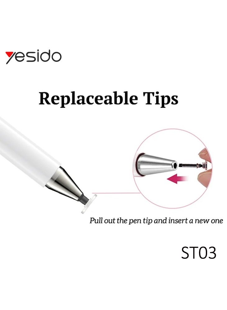 Yesido YESIDO ST03 High Precision Sensitivity Disc Stylus Capacitive Touchscreen Pen for Cell Phone Tablet  - Image 5