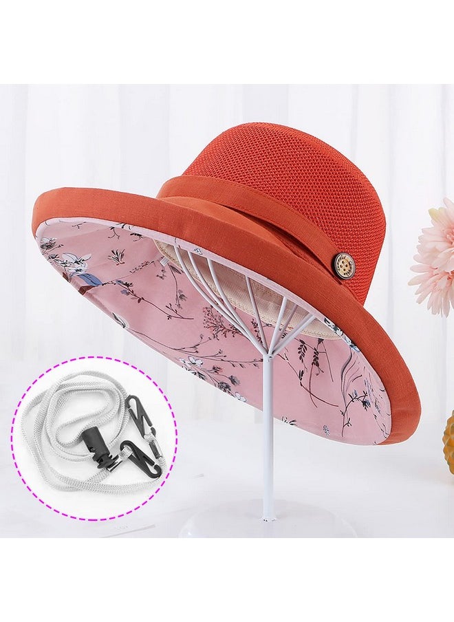 Huamulan - Women Mesh Crown Wide Brim Sun Hats Floppy Summer Uv Protection Upf Hat For Beach Hiking Garden Travel Lawn Work - Image 1