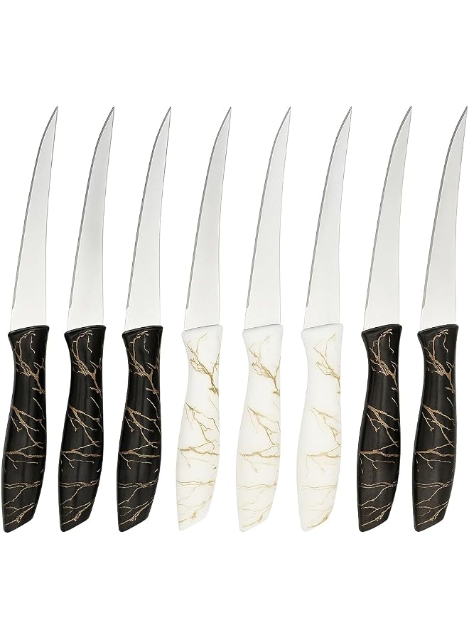 12-Piece Stainless Steel Fruit Knife Set – Sharp Blades with Comfortable Plastic Handle for Effortless Cutting, Dicing, Slicing, and Chopping