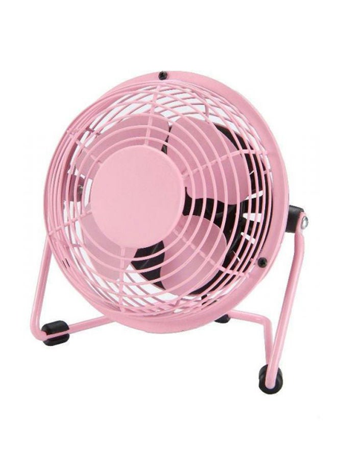 NIBEMINENT USB Mini Fan 13cm Pink/Black  - Image 1