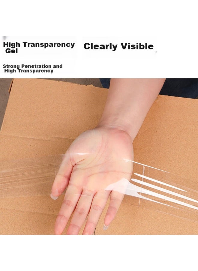 Oumai Transparent Tape, Warehouse Packing And Sealing Tape, 48mm*100m, 1 Roll, High Adhesion, Ultra-transparent, For Home And Office Use, Express Packaging Tape - Image 3