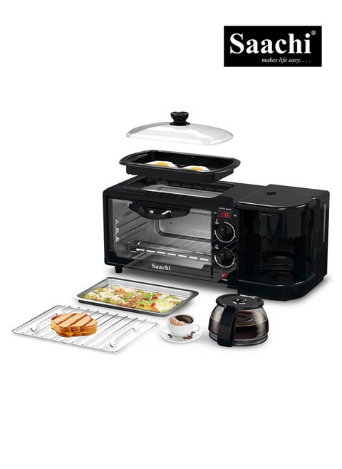 Saachi 3 in 1 Breakfast Machine NL-BS-2951-BK