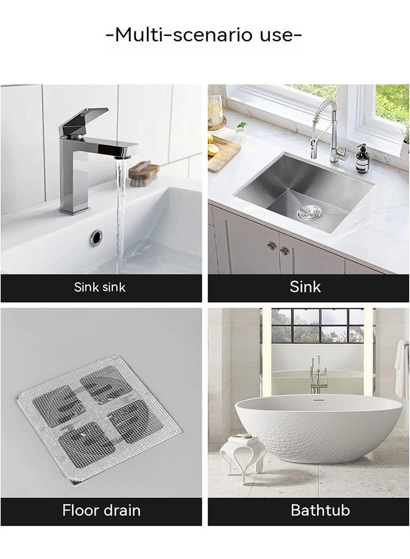BEIRUI 30PCS Self-Adhesive Hair Filter Sticker, DisposableShower Drain Adapter, Anti-Clog KitchenBathroom Drain Hair Drain Catcher, Door,Kitchen Sewage Grill Filter, Window ScreenRepair Patch, - Image 3