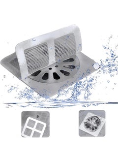 Beirui 30PCS Self-Adhesive Hair Filter Sticker, DisposableShower Drain Adapter, Anti-Clog KitchenBathroom Drain Hair Drain Catcher, Door,Kitchen Sewage Grill Filter, Window ScreenRepair Patch,  - Image 4