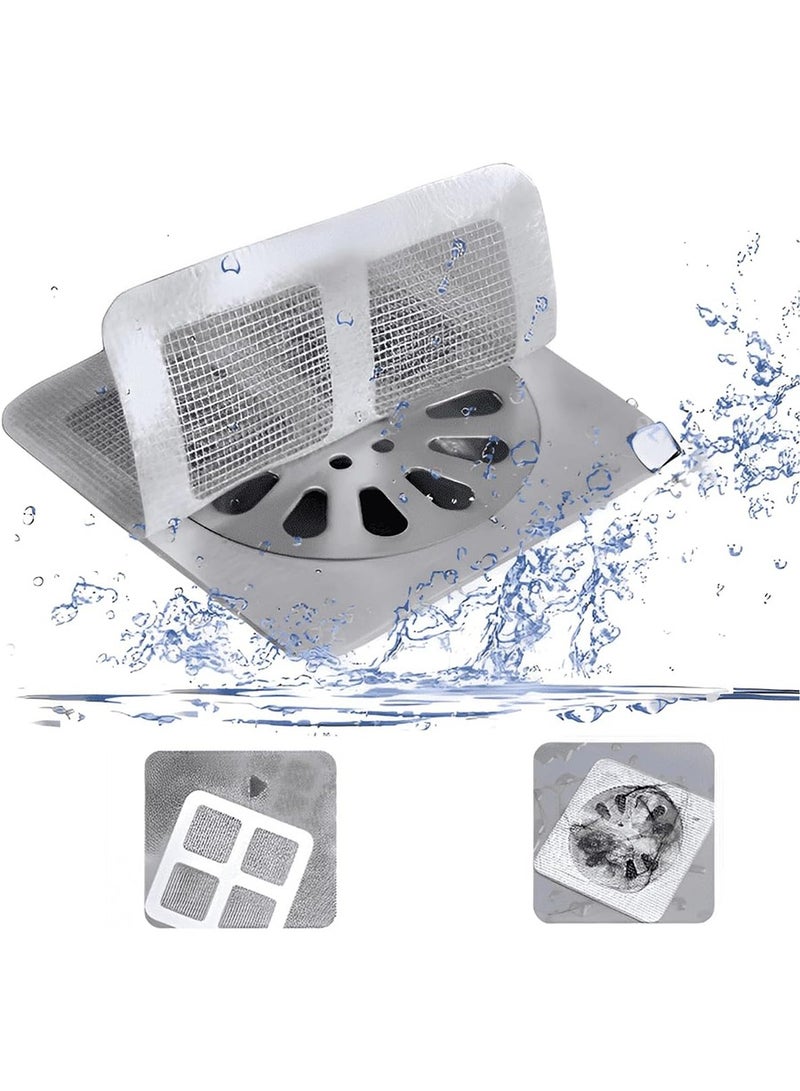 BEIRUI 30PCS Self-Adhesive Hair Filter Sticker, DisposableShower Drain Adapter, Anti-Clog KitchenBathroom Drain Hair Drain Catcher, Door,Kitchen Sewage Grill Filter, Window ScreenRepair Patch, - Image 4
