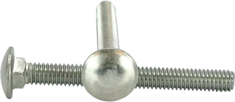 Chenango Supply Stainless 5/16-18 x 3inches Carriage Bolt (1inches to 5inches Lengths Available in Listing), 18-8 Stainless Steel,25 Pieces (5/16-18x3) - Image 1