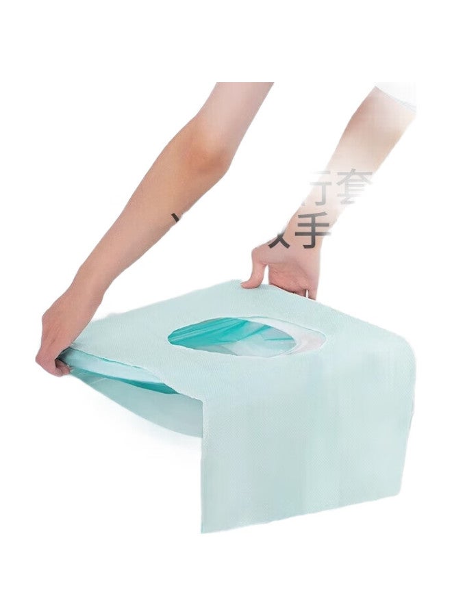 Sometimes Disposable Toilet Seat Covers, Full-Coverage, Slip-On, Paper Seat Covers, For Travel And Hotel Use, 50 Pieces - Image 2