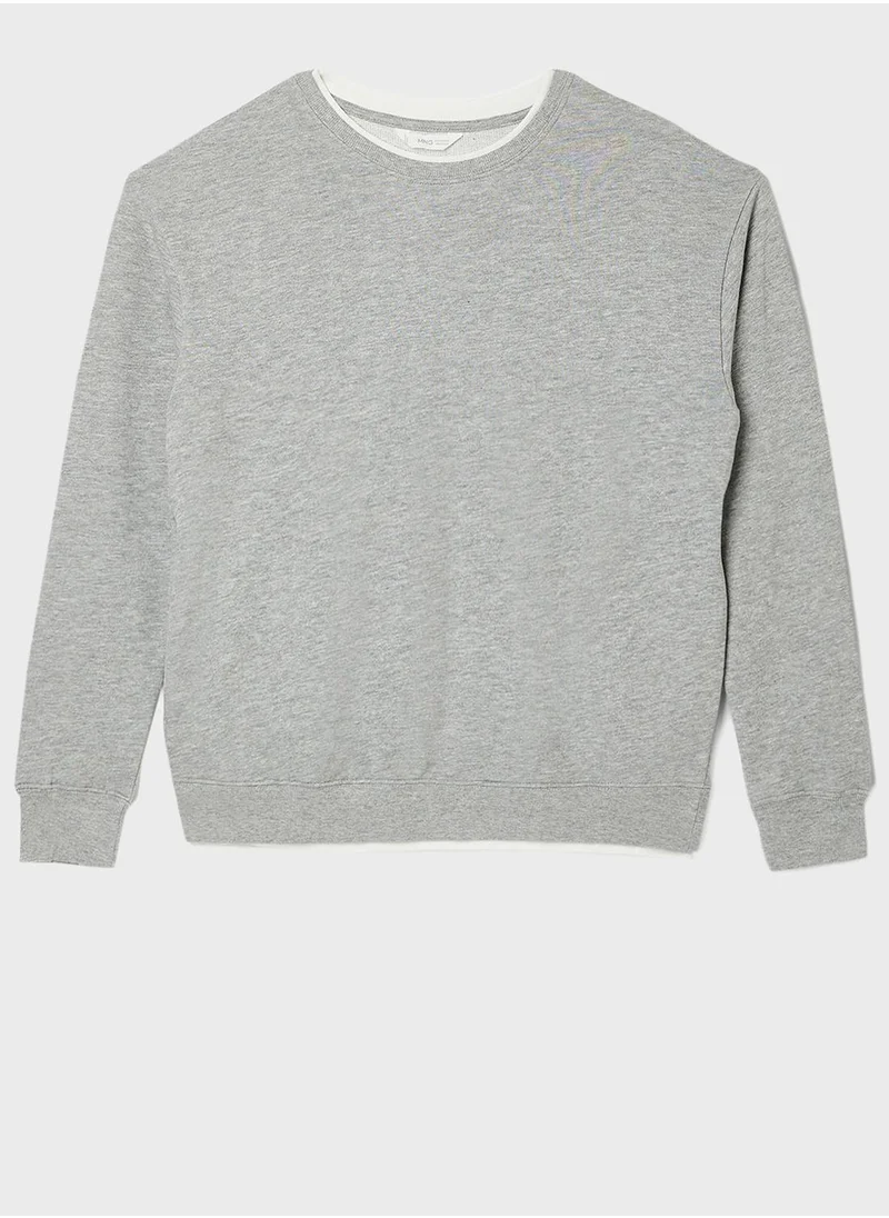 MANGO Youth Round Neck Sweater