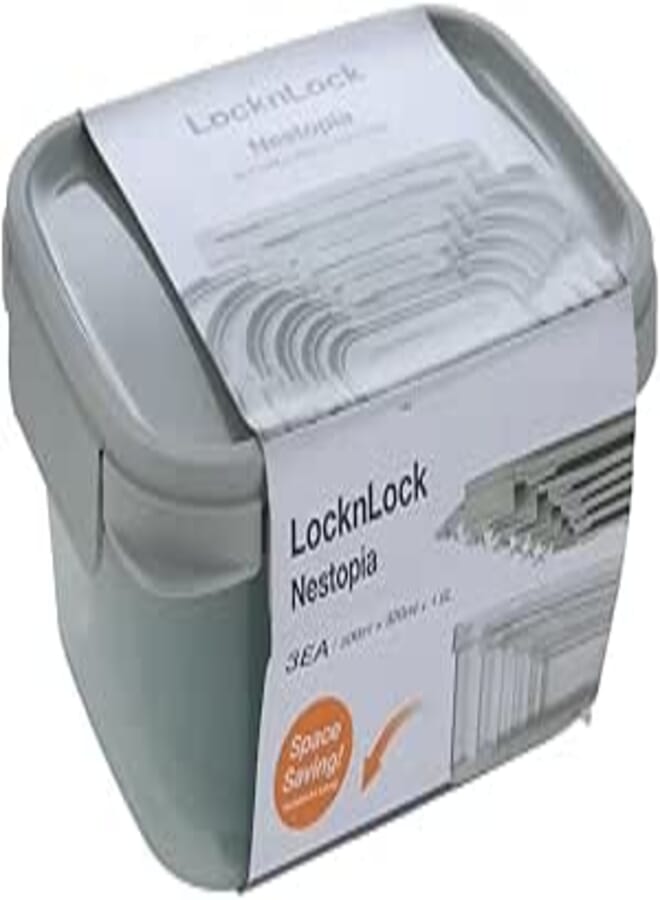 LocknLock nestopia set : LTN320(500ML)*1, 330(920ML)*1, 340(1.6L)*1