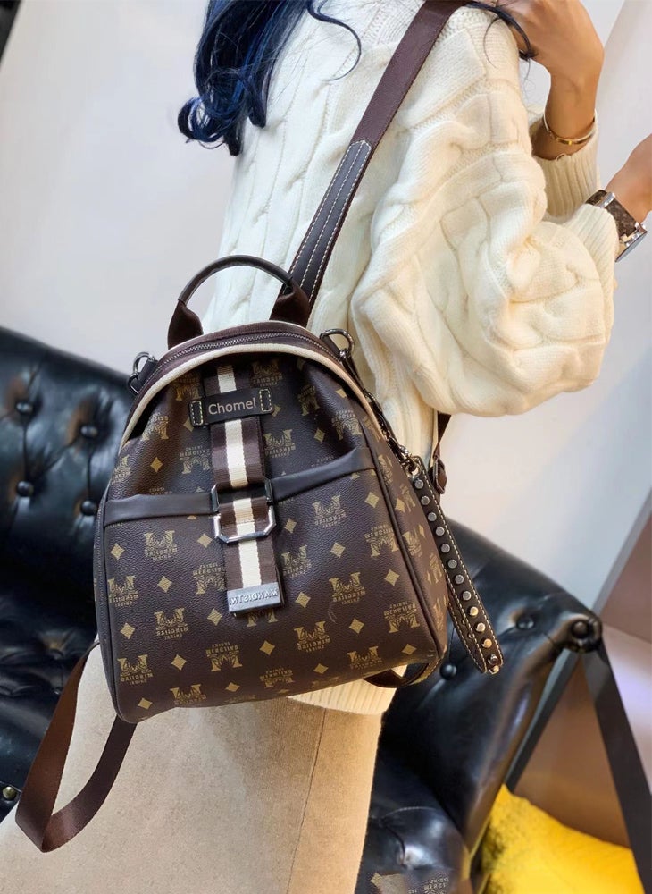 Chomel Fashionable Travel Backpack For Women Leather and PVC Casual Backpacks - Image 5