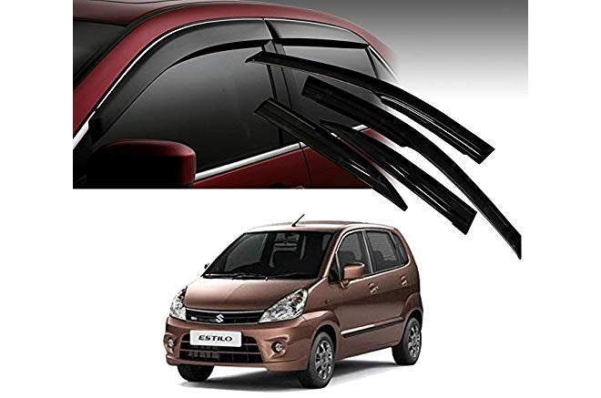 ROYALTECH Premium Non-Breakable Car Window Door Visor/Rain Guard/Wind Deflector Compatible for (Zen Estilo) - Image 1