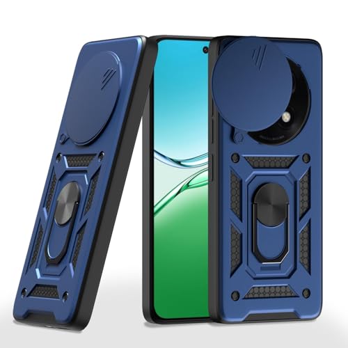 AIBEX® Back Cover for Oppo F29 5G | D10 Tough Armor Case | Sliding Camera Shield | 360° Protection | Kickstand Ring Holder | Military-Grade Shockproof Bumper Case - Image 1