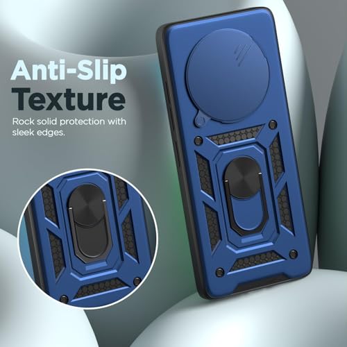 AIBEX® Back Cover for Oppo F29 5G | D10 Tough Armor Case | Sliding Camera Shield | 360° Protection | Kickstand Ring Holder | Military-Grade Shockproof Bumper Case - Image 2