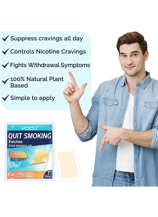 Quit Smoking Patches，Quit Smoking Aid，Easy And Effective Smoking Cessation Stickers，30 Count Patches to Help Quit Smoking,Stop Smoking Aids That Work with 2 Week (21mg)