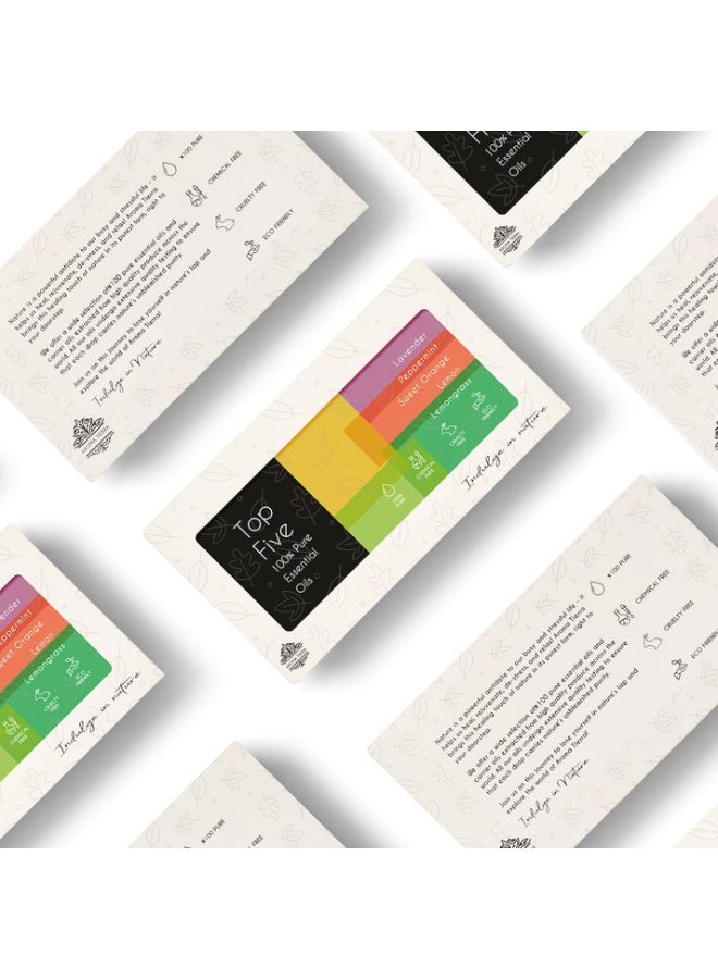 Aroma Tierra Top 5 Organic Essential Oil Set - For Gift, Diffuser, Skin, Hair - Image 2