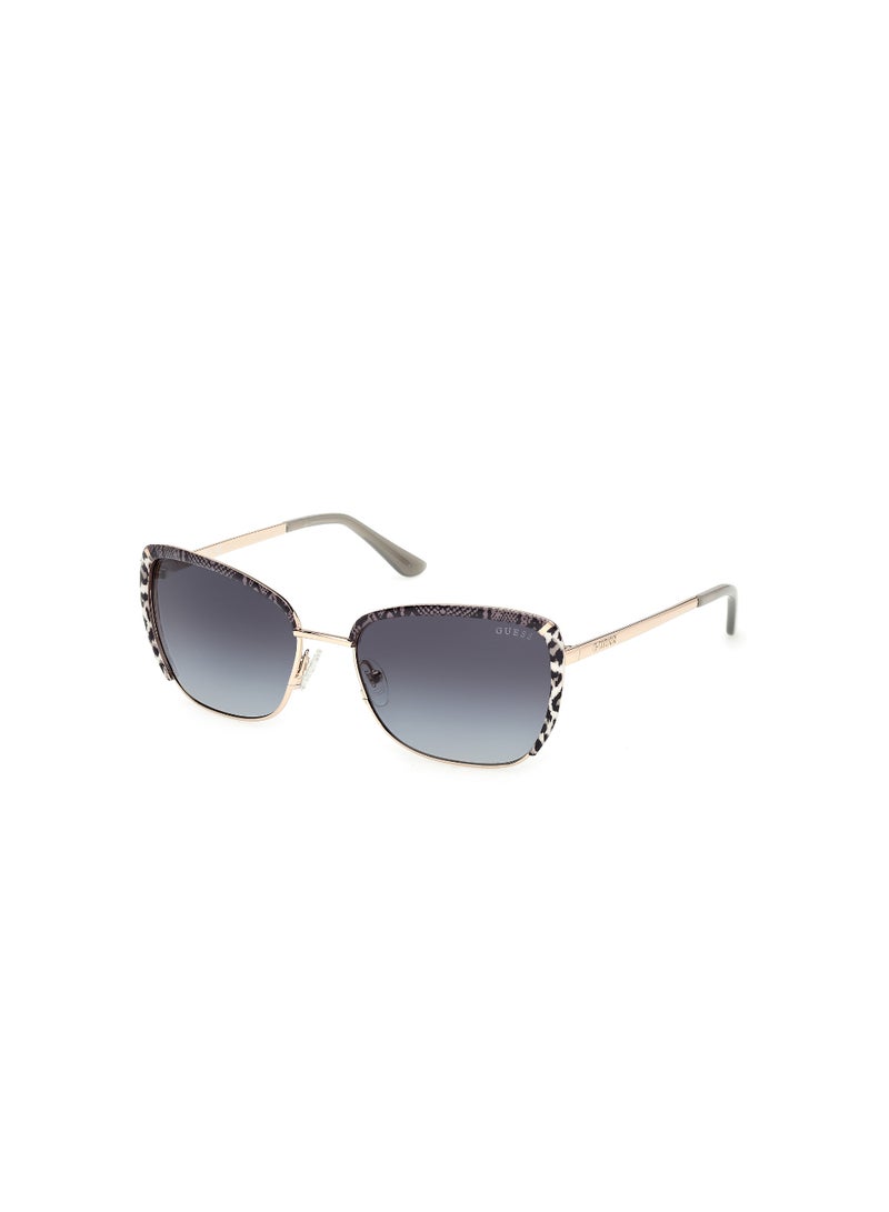 GUESS FULL RIM FEMALE SQUARE GOLD METAL SUNGLASSES - Image 1
