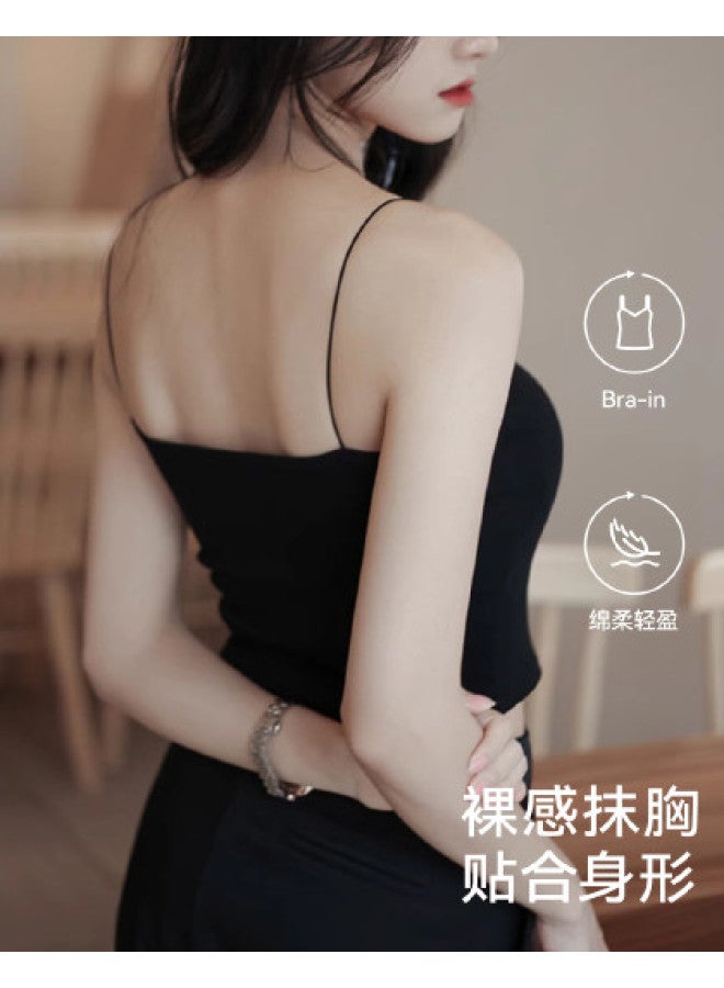 MIIOW Strapless Ultra-Fine Invisible Strap Premium Thin Women'S Camisole With Collarbone Revealing Design - Image 1