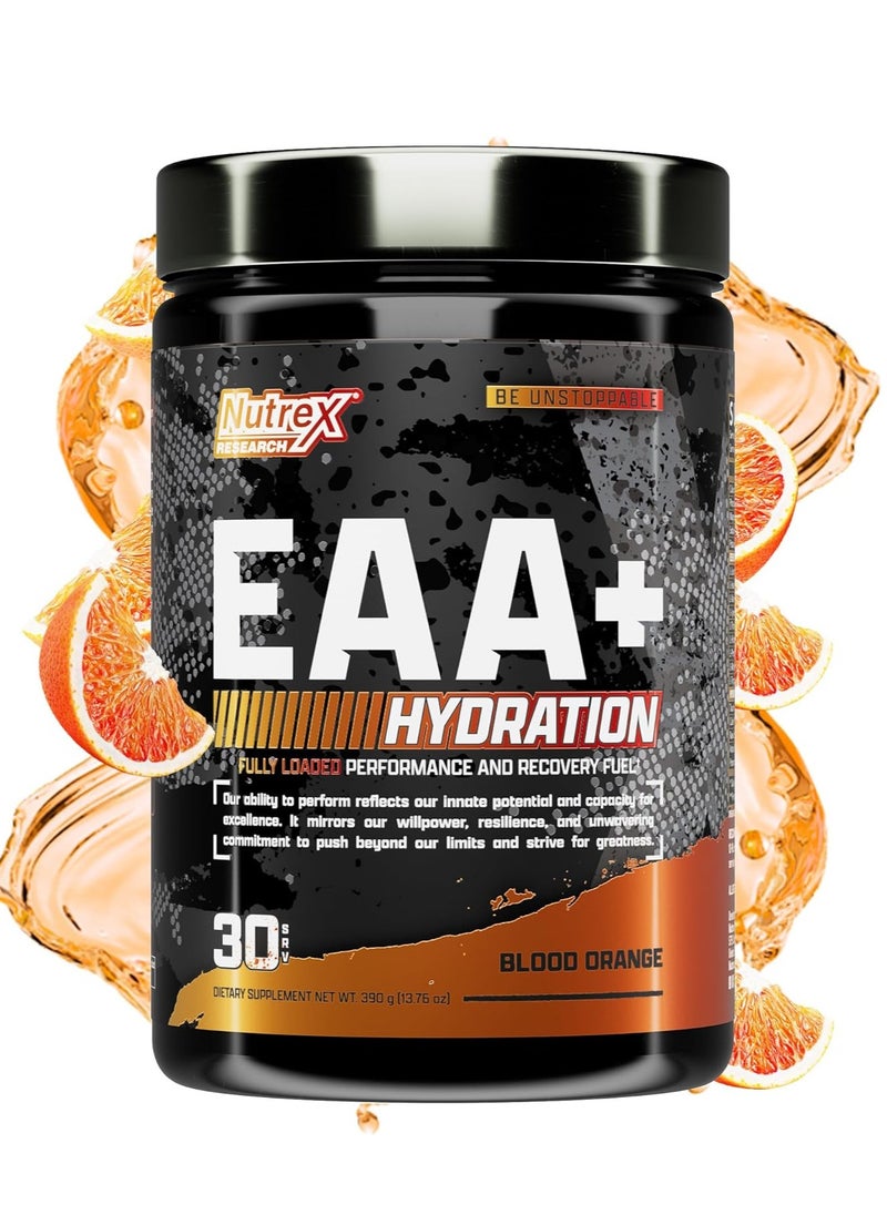 Nutrex Research Nutrex Research - EAA+ Hydration Powder, Muscle Recovery & Endurance, 8G Essential Amino Acids + Electrolytes, Orange Flavor, 30 Servings  - Image 1