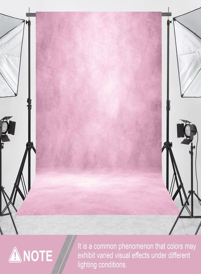 Haboke 8x10ft Abstract Pink Photography Backdrop - Professional Studio Background for Portraits, Events & Photo Props with Pocket for Easy Setup - Image 4