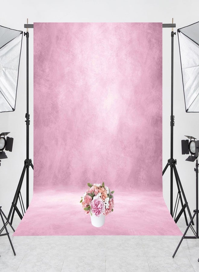 Haboke 8x10ft Abstract Pink Photography Backdrop - Professional Studio Background for Portraits, Events & Photo Props with Pocket for Easy Setup - Image 2