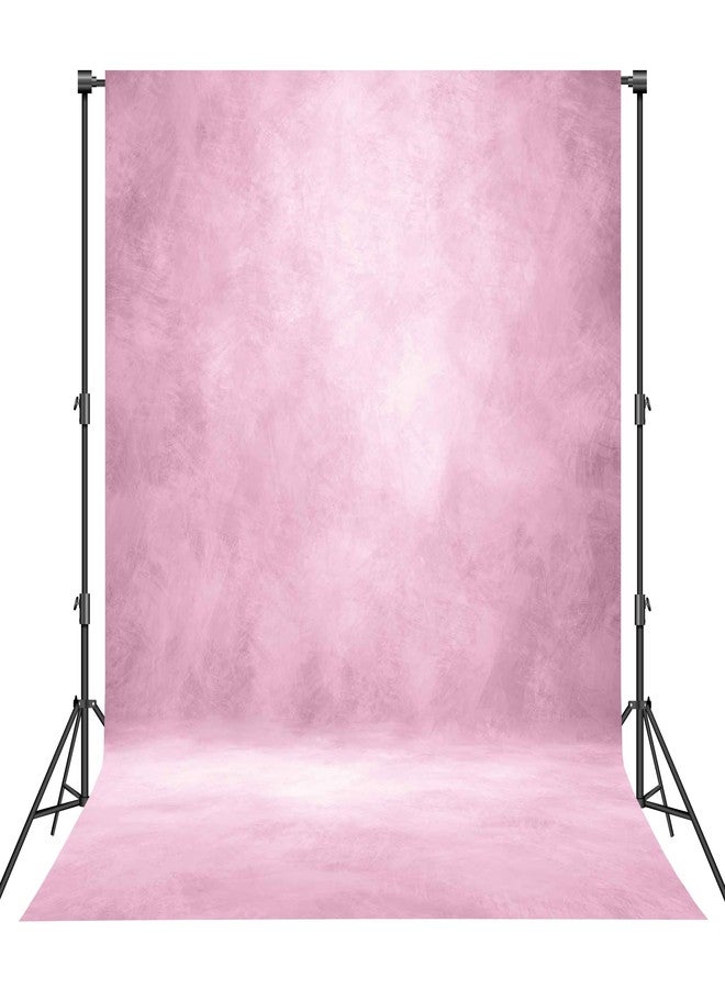 Haboke 8x10ft Abstract Pink Photography Backdrop - Professional Studio Background for Portraits, Events & Photo Props with Pocket for Easy Setup - Image 1