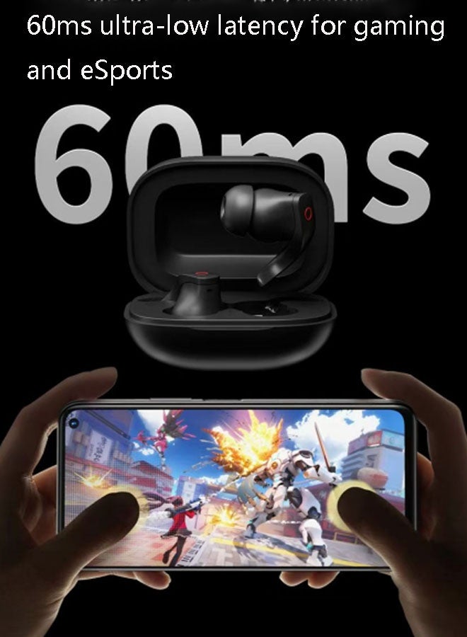TWS True Wireless In-Ear Bluetooth Headphones – Bluetooth 5.4, ENC Call Noise Cancellation, Hi-Fi Lossless Sound Quality, Ultra-Long Battery Life, Zero Delay, Compatible with iOS and Android Systems, Suitable for Gaming, Esports, and Sports (Black) - Image 5