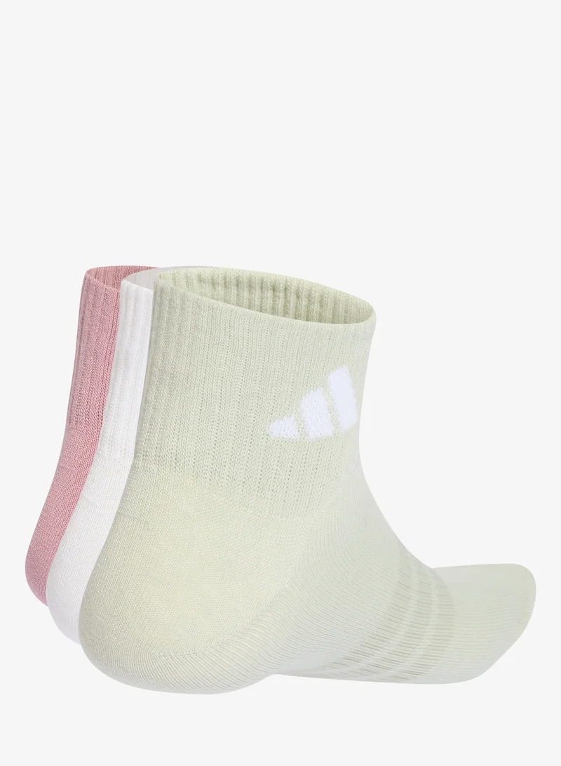 اديداس ثلاثة أزواج من الجوارب THIN&amp;LIGHT SPORTSWEAR ANKLE