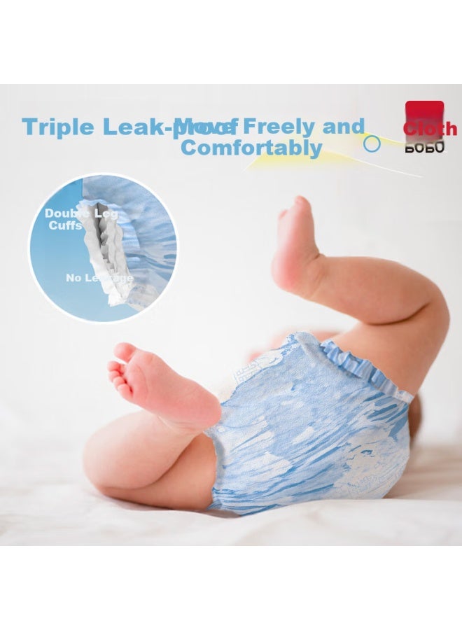 Bubu Wind-blowing Wheat Wave Diapers, Size S, 42 Pieces , Ultra-thin Breathable Wind-feel Pants - Image 2