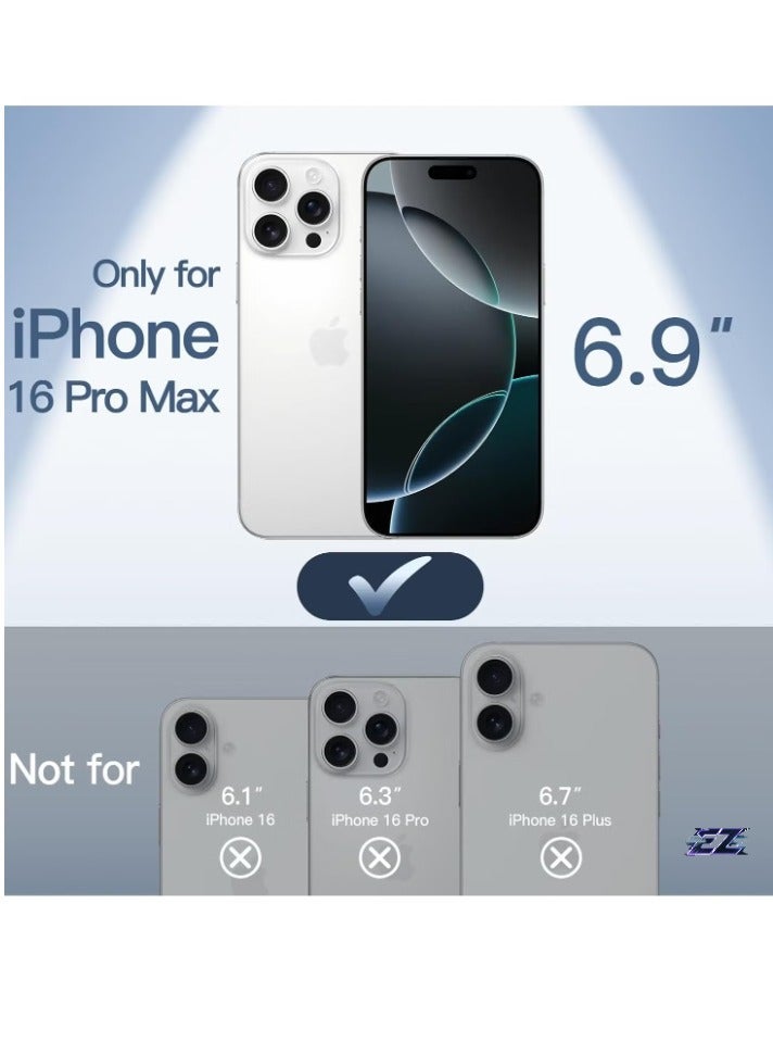 MUNTAQI Ultra-Slim 0.35mm Case for iPhone 16 Pro Max (6.9 Inch) – Lightweight Matte Finish, Full Camera Lens Protection, Minimalist Hard Cover (Frosted Clear) – Transparent, Shockproof, Sleek Design - Image 2