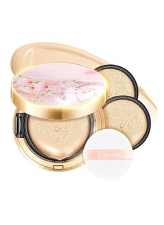 CATKIN PEACH BLOSSOM Skincare BB Cream Air Cushion Foundation Matte Oil control Concealer for All Skin Types Refillable Foundation Makeup 13g 3 C01  - Image 1
