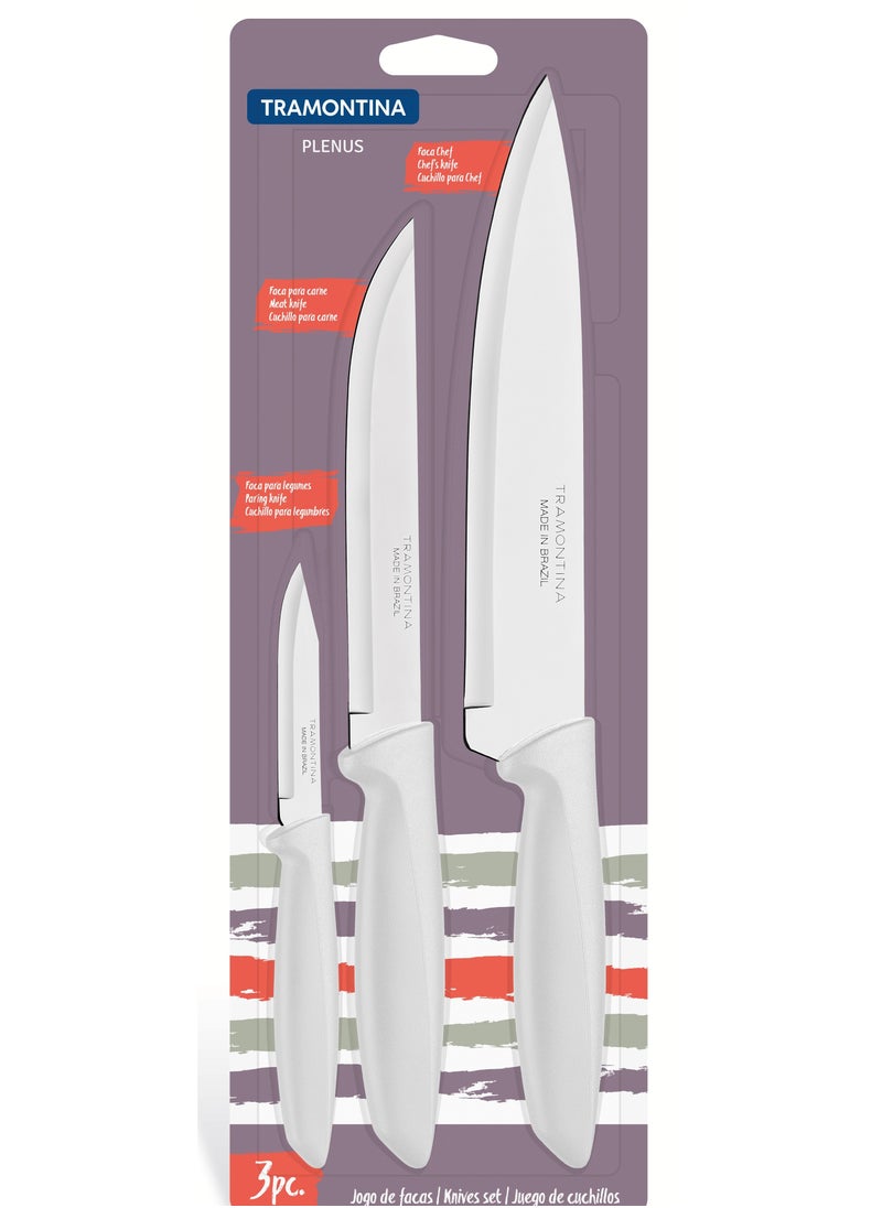 TRAMONTINA Since 1911,Made in Brazil-  3 pcs knife set  - Image 1
