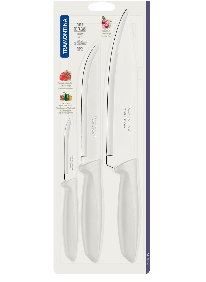 TRAMONTINA Since 1911,Made in Brazil-  3 pcs knife set  - Image 3