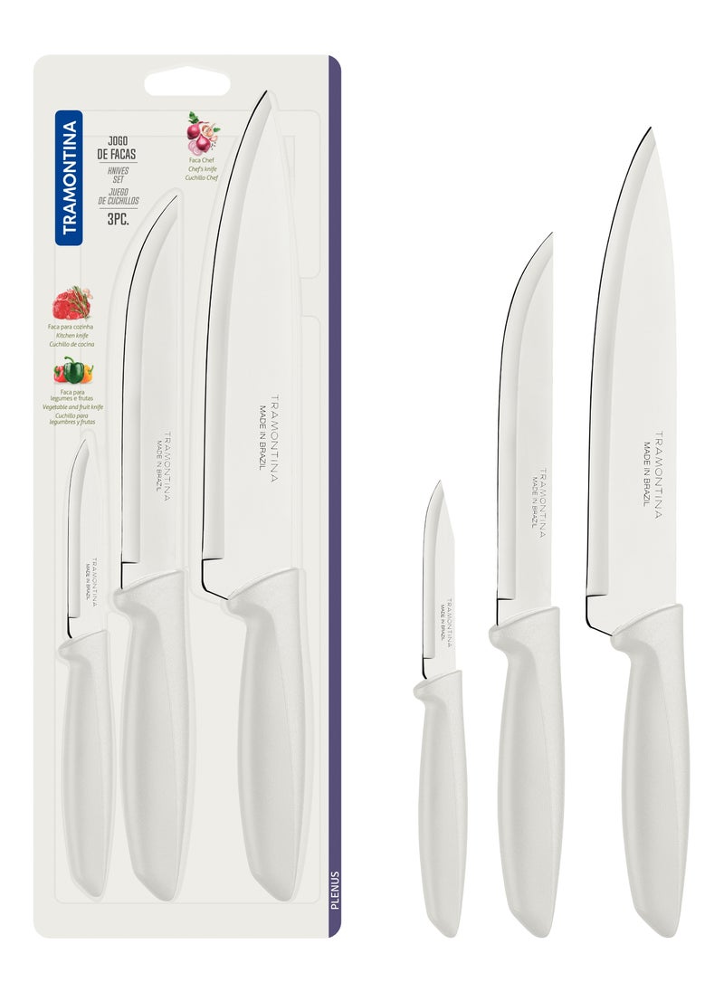 TRAMONTINA Since 1911,Made in Brazil-  3 pcs knife set  - Image 4