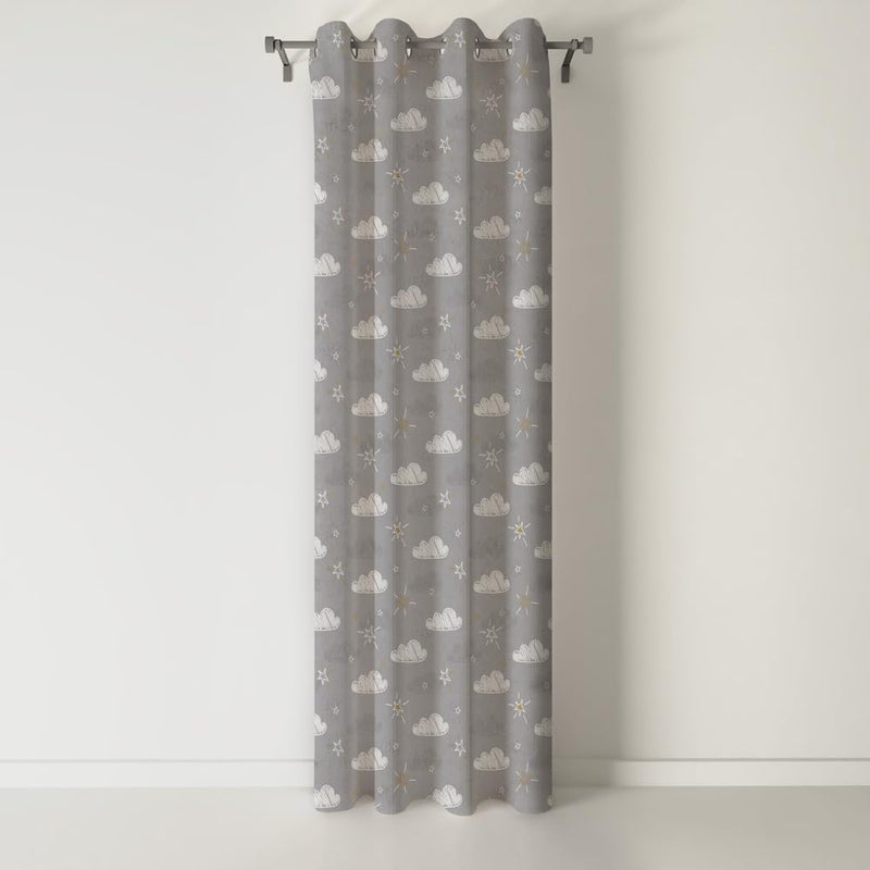 Kids Shattaf Curtain Zipper Code-91 Rings One Side