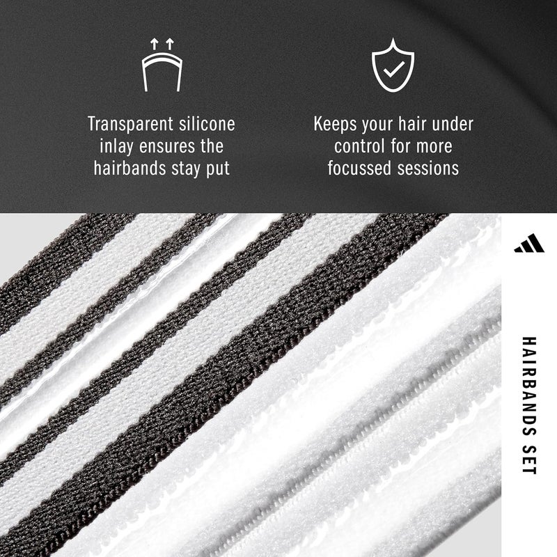 Adidas أديداس أربطة شعر أحادية اللون - عبوة من 3 - Image 4