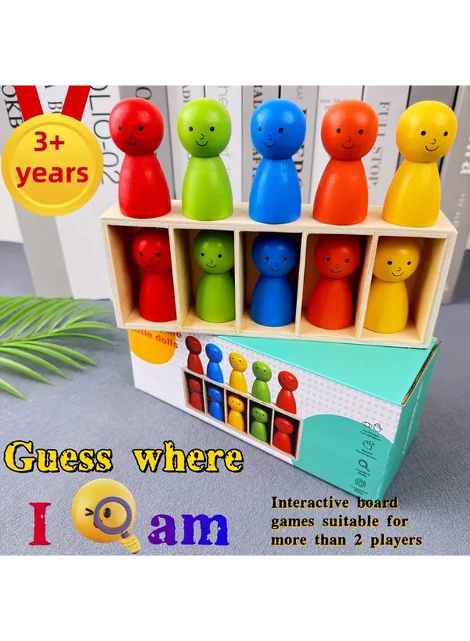 Cute Little People Guess Where I Am Game Interactive Puzzle Board For Family Party - Image 1