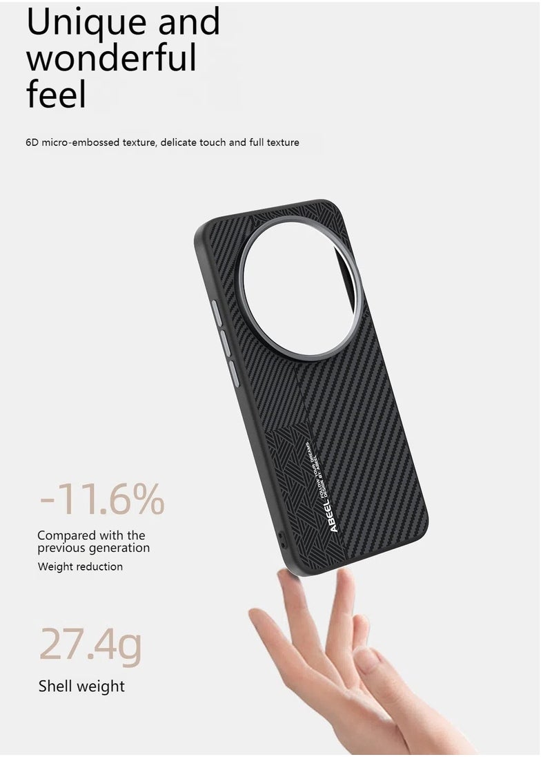 غطاء مناسب لجهاز Xiaomi 15Ultra، مزود بطبقة داخلية مغناطيسية غير مرئية، يوفر حماية مزدوجة ضد السقوط.