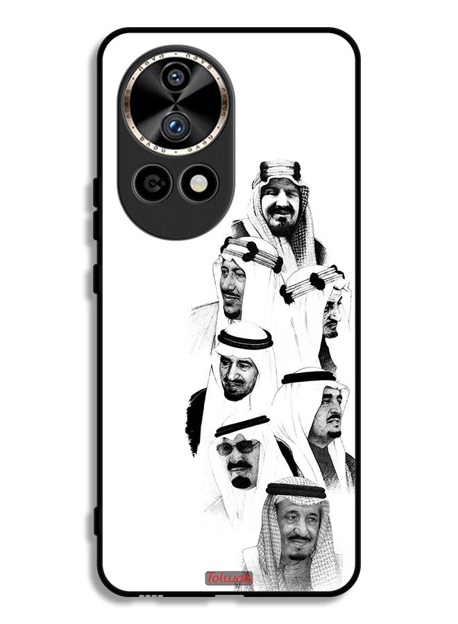 Tolwak Huawei nova 12 Ultra 5G Protective Case Cover Saudi Kings Art B_W - Image 1