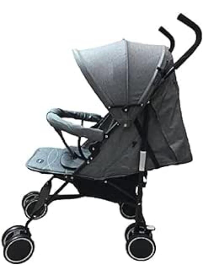 عربة أطفال ادفع وانطلق (رمادي)