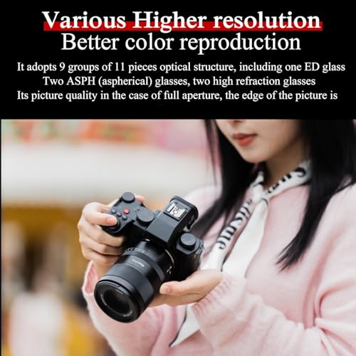 7artisans AF 50mm F1.8 Camera Lens for L Mount,Full Frame,Large Aperture,Prime,STM Auto Manual Focus,for Panasonic S,DC-S,Leica/Sima L Series,for Portraiture/Street Photography/Humanistic Subjects - Image 4